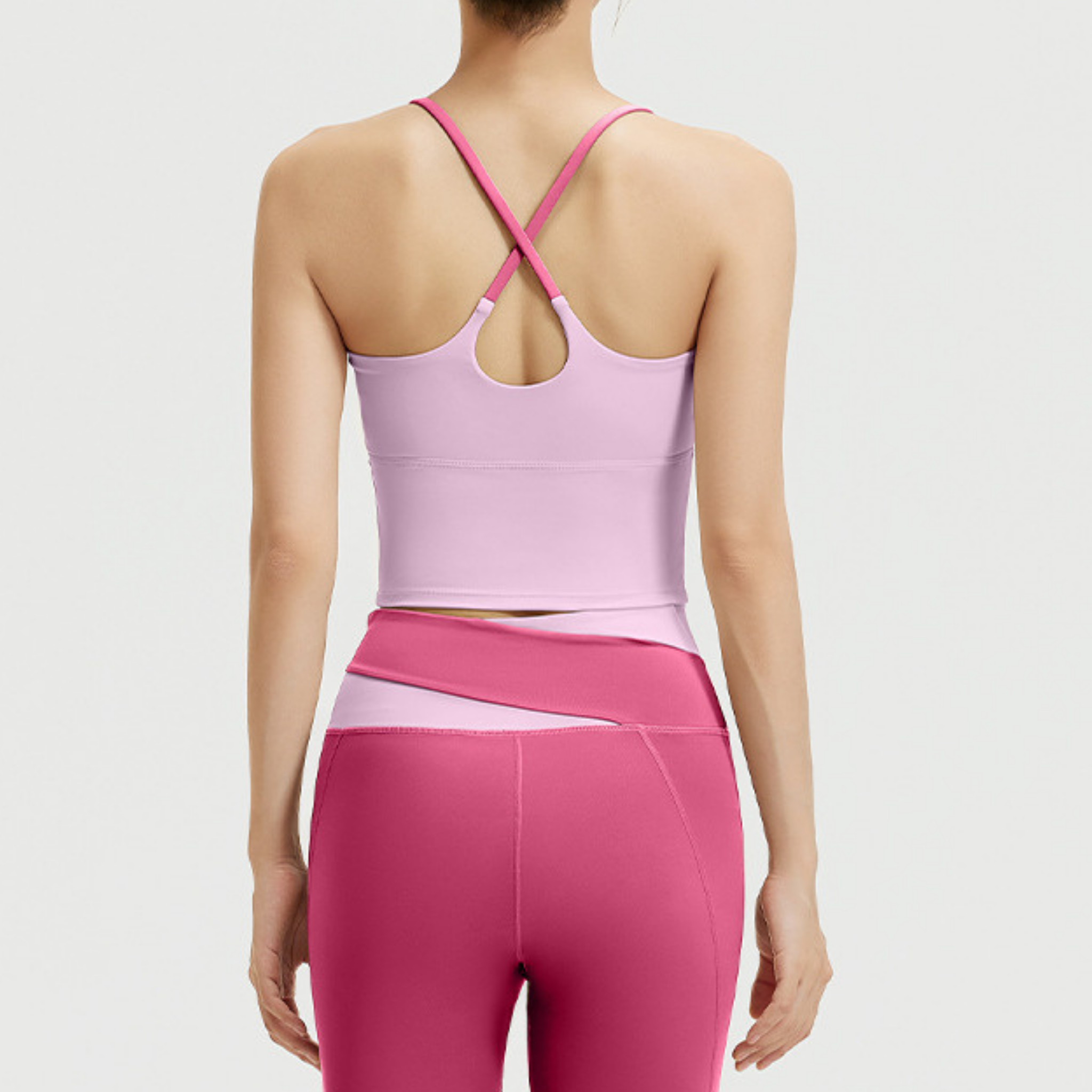 バッククロスシンプル　ブラトップ＆シャープラインレギンス　セット