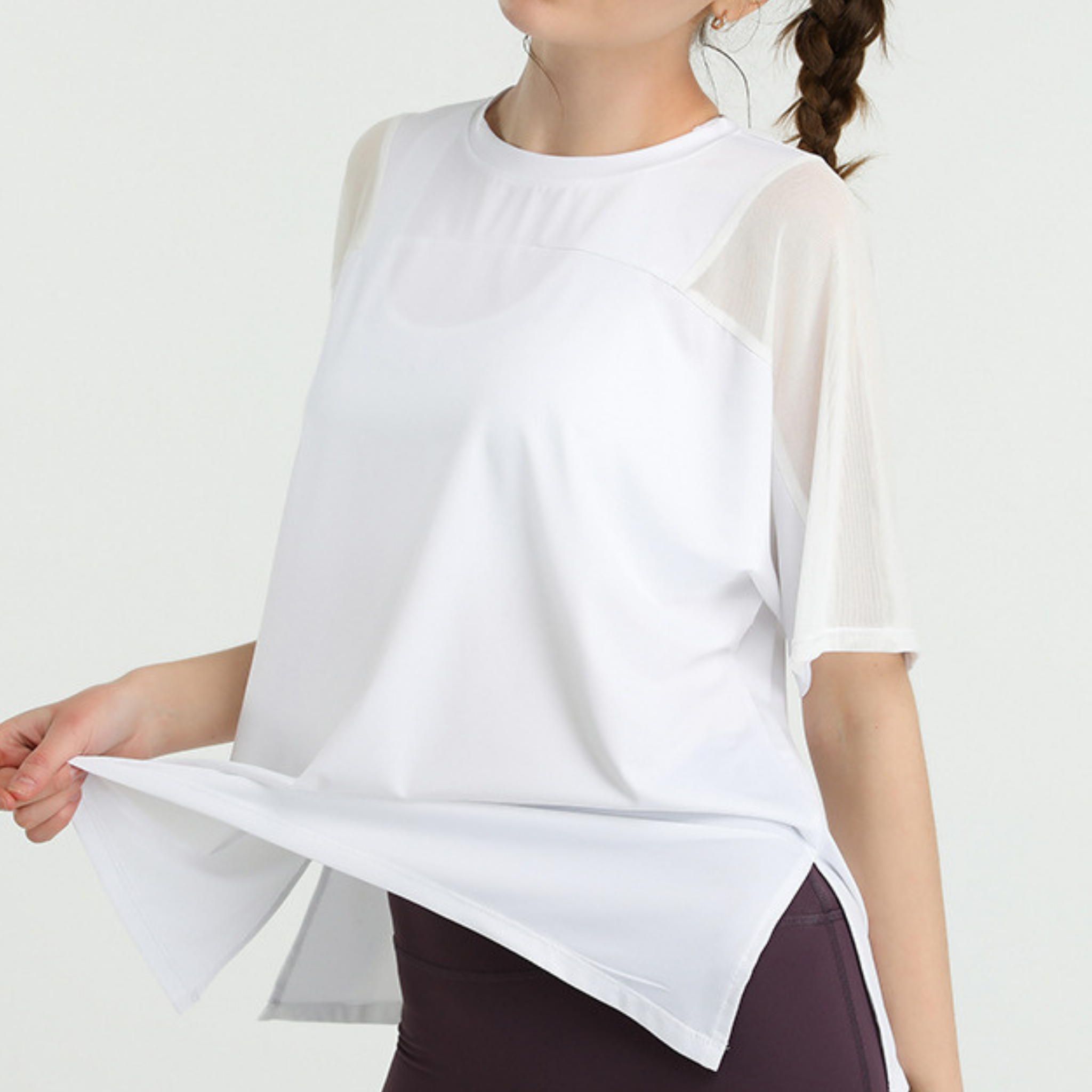 ショルダーメッシュシャツ