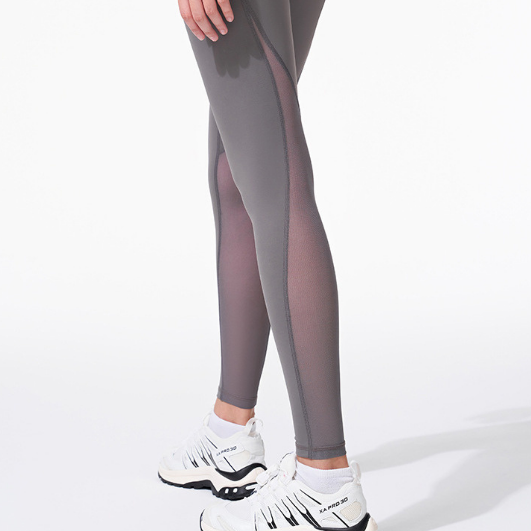 バックメッシュ　ハイウエスト　レギンス