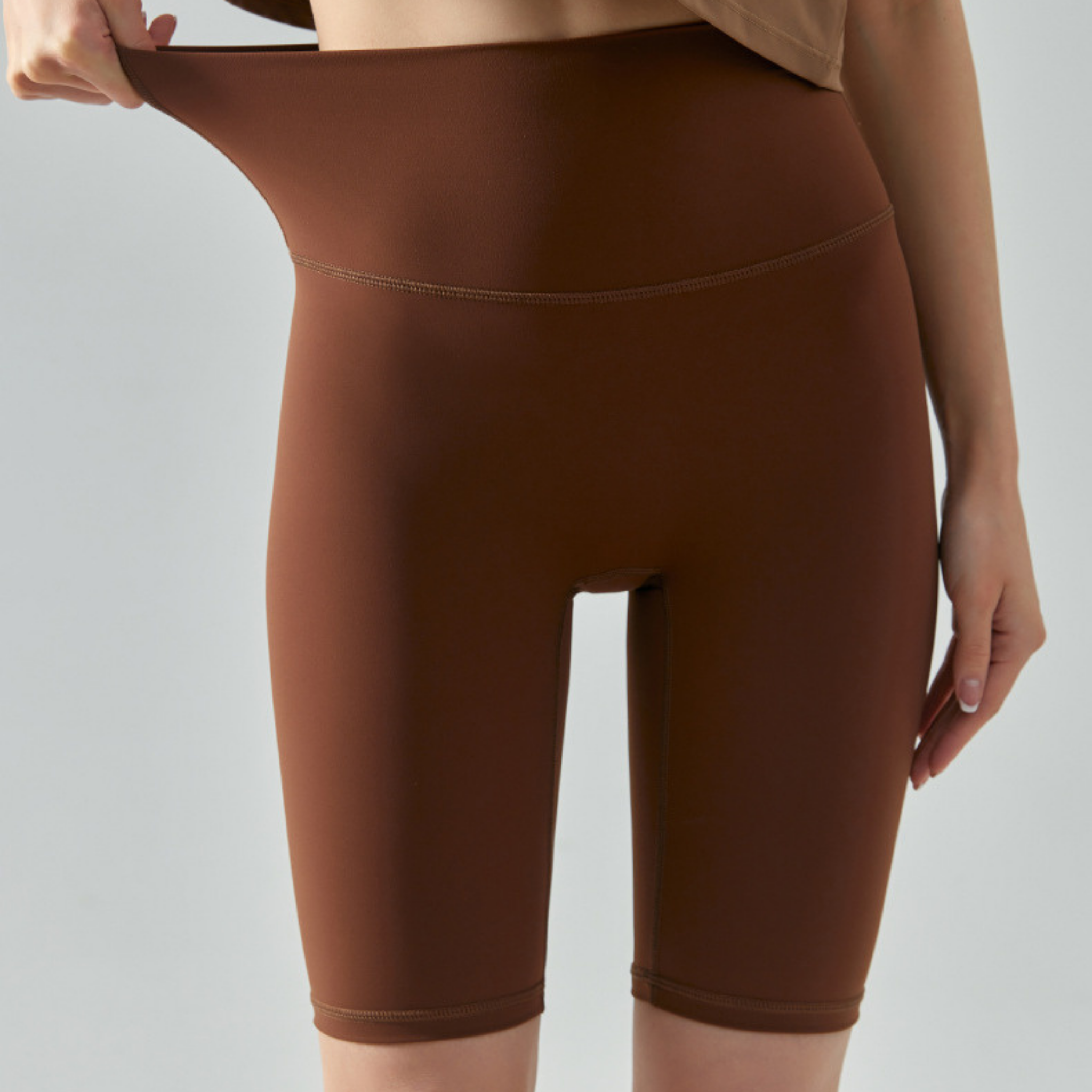 接触冷感　フリーサイズ　5分丈　レギンス