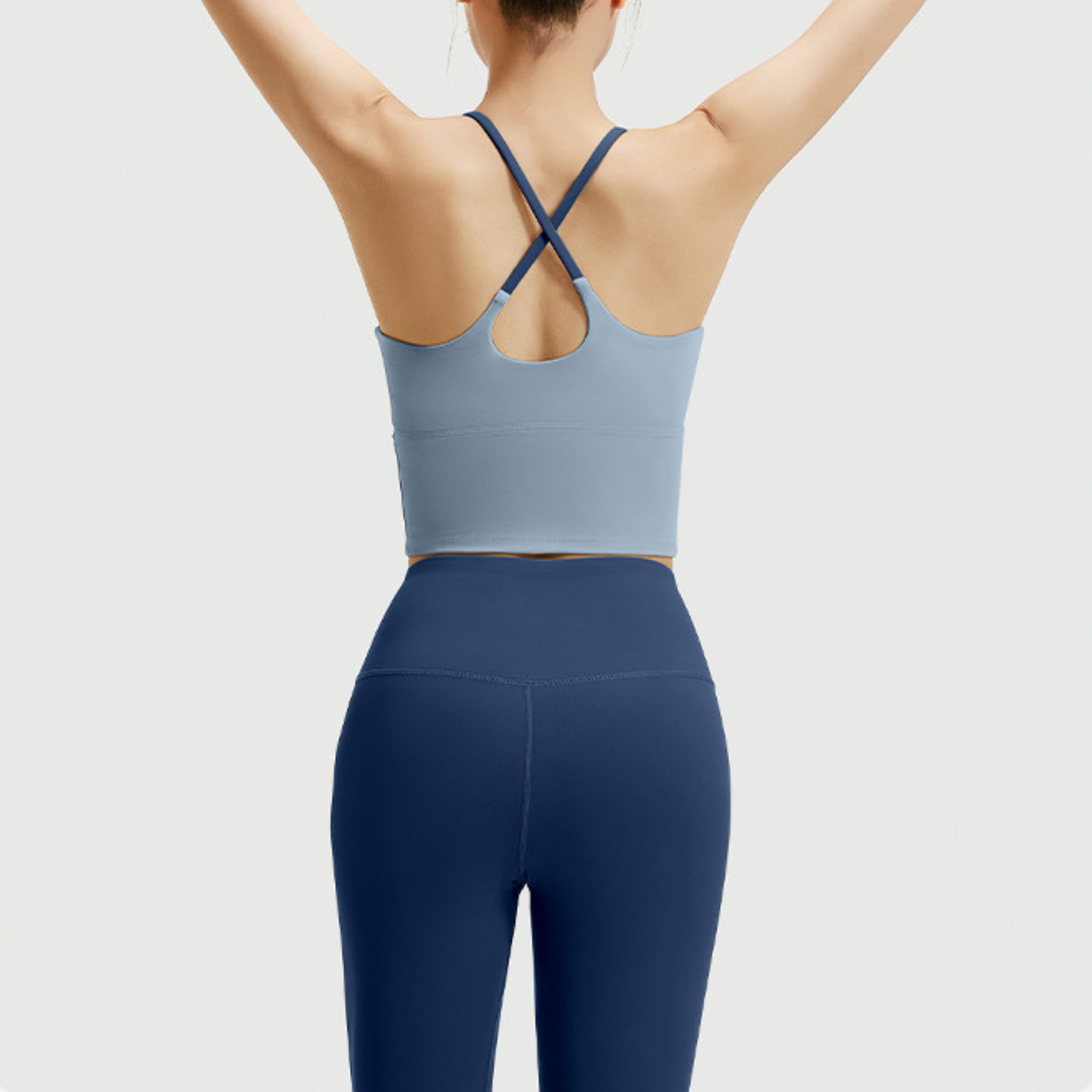 バッククロスシンプルブラトップ　＆　シンプルレギンス