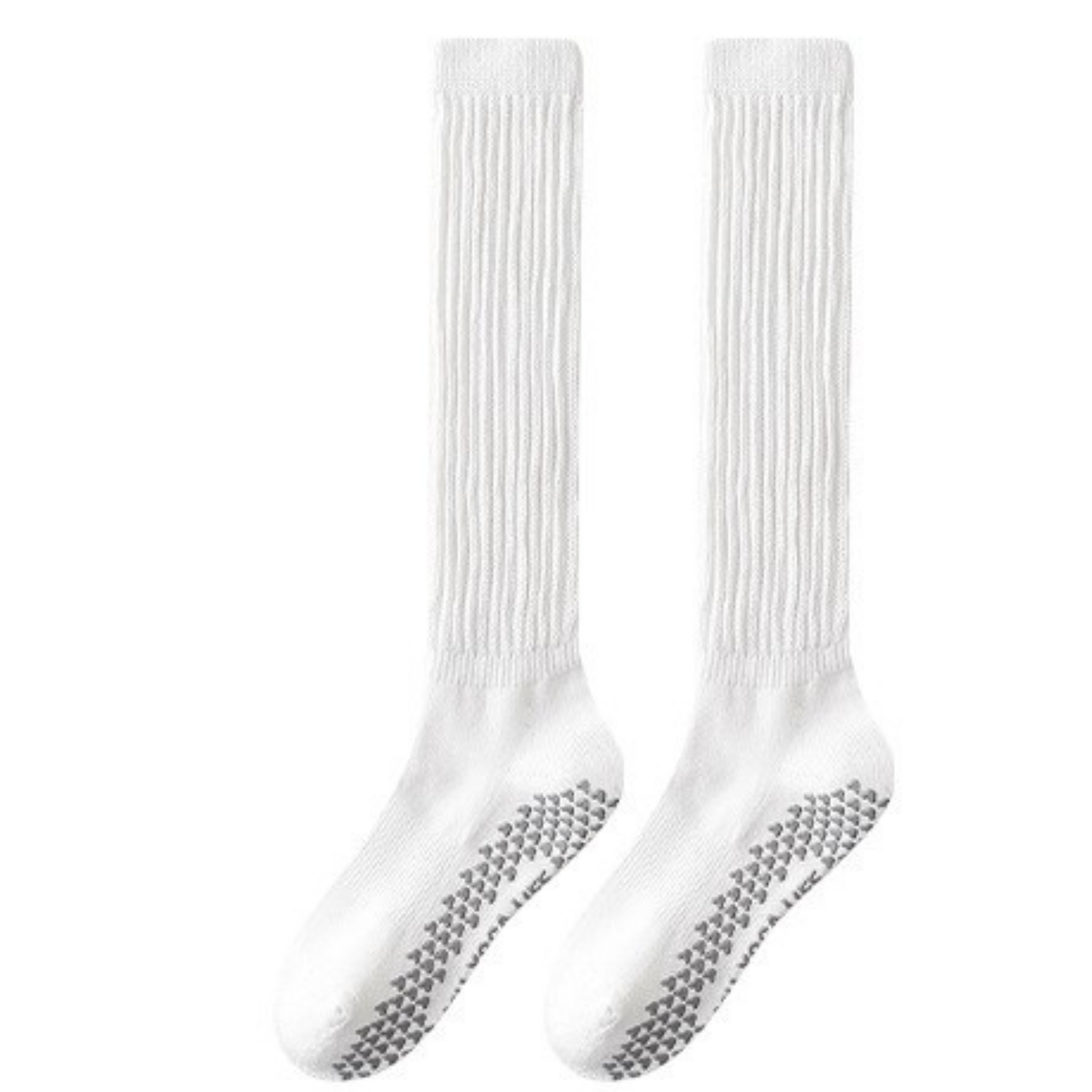 厚手　滑り止め付き　ハイソックス