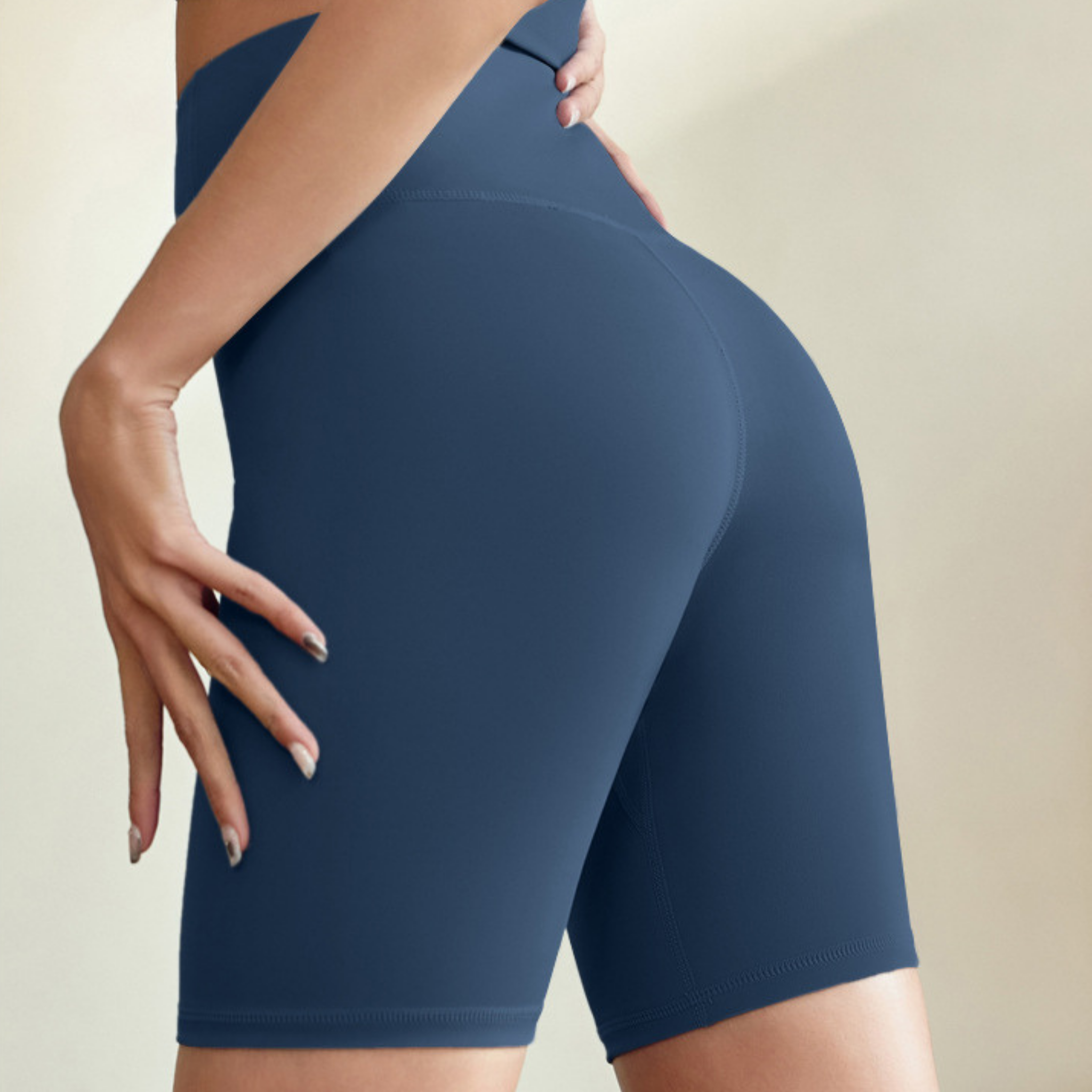 ヨガウェア ショートクロスキャミ&レギンス セット L ネイビーブルー SUKALA】ショートクロスキャミソール＆レギンスセットアップ(XS・LL