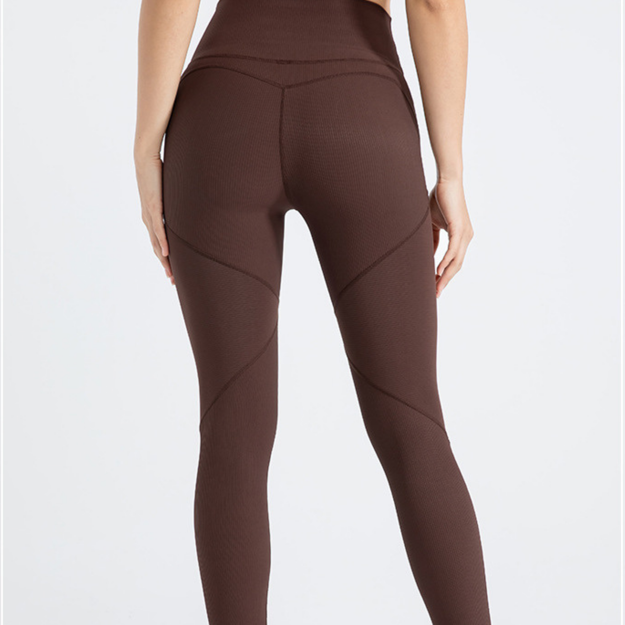 V字　ウエストクロス　ヒップアップ　レギンス