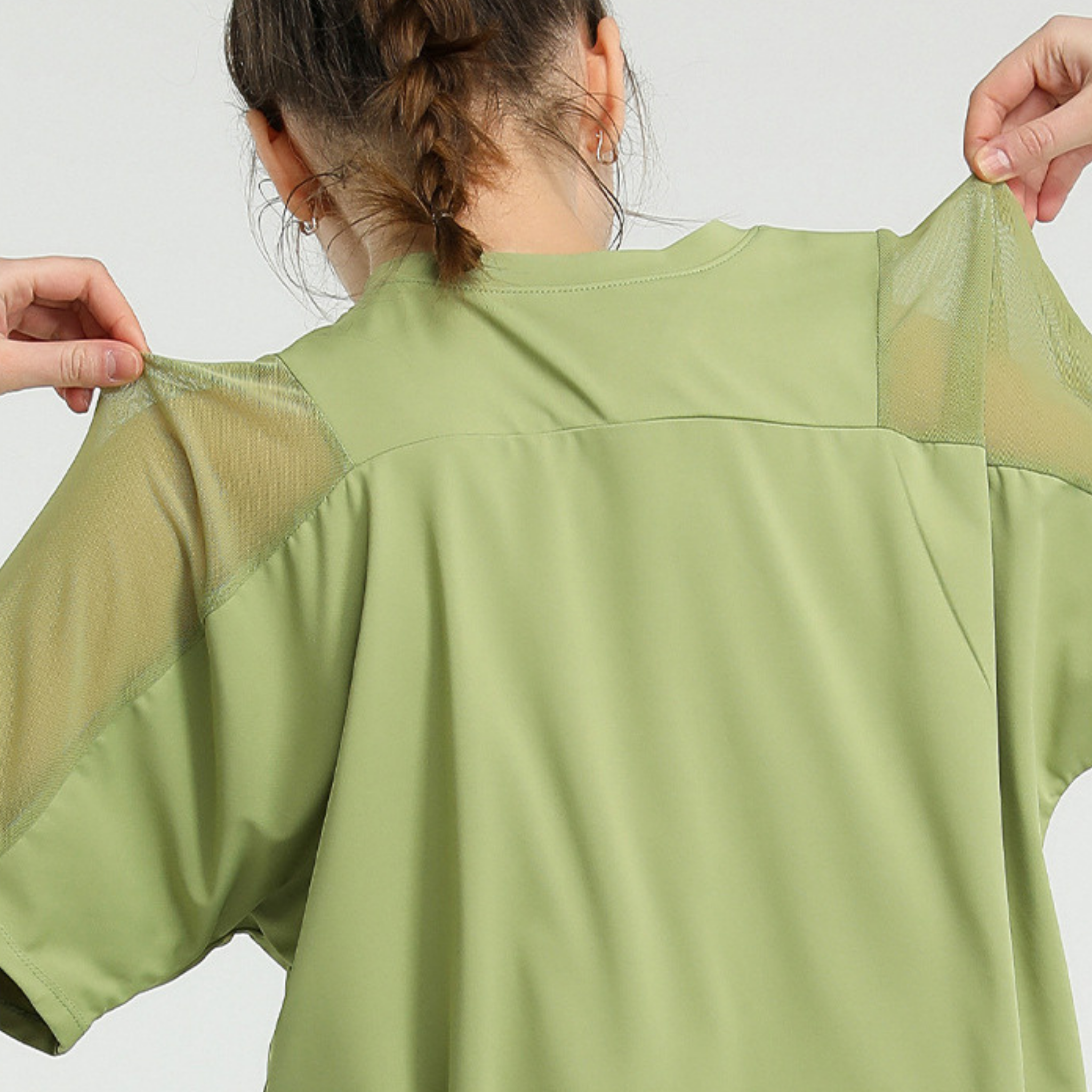 ショルダーメッシュシャツ