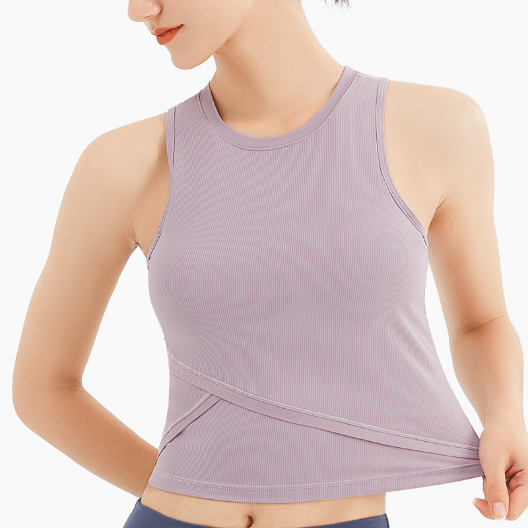 ブラ　一体型　ヨガ　タンクトップ