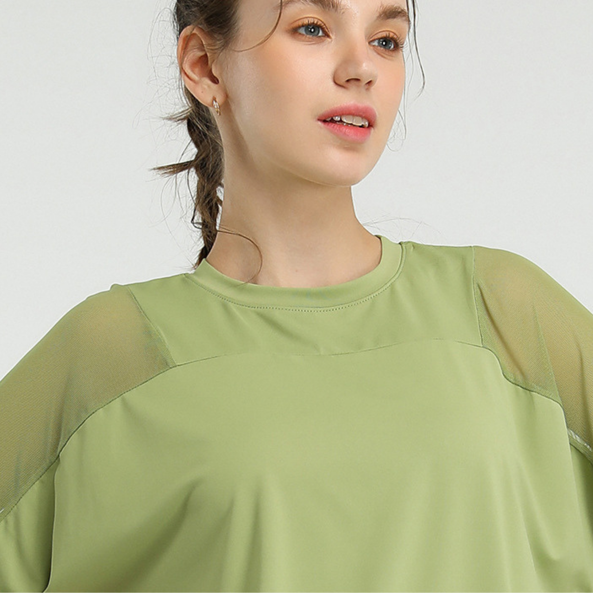 ショルダーメッシュシャツ