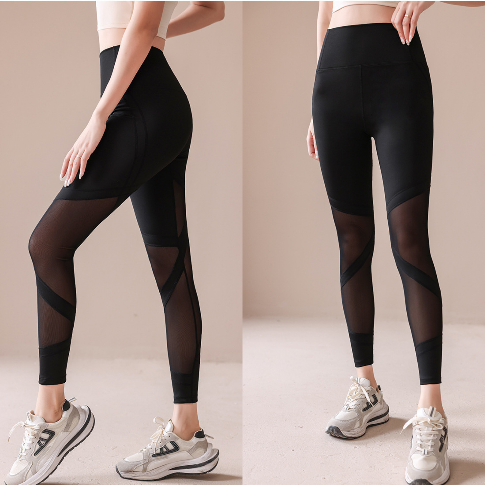 メッシュクロス　レギンス