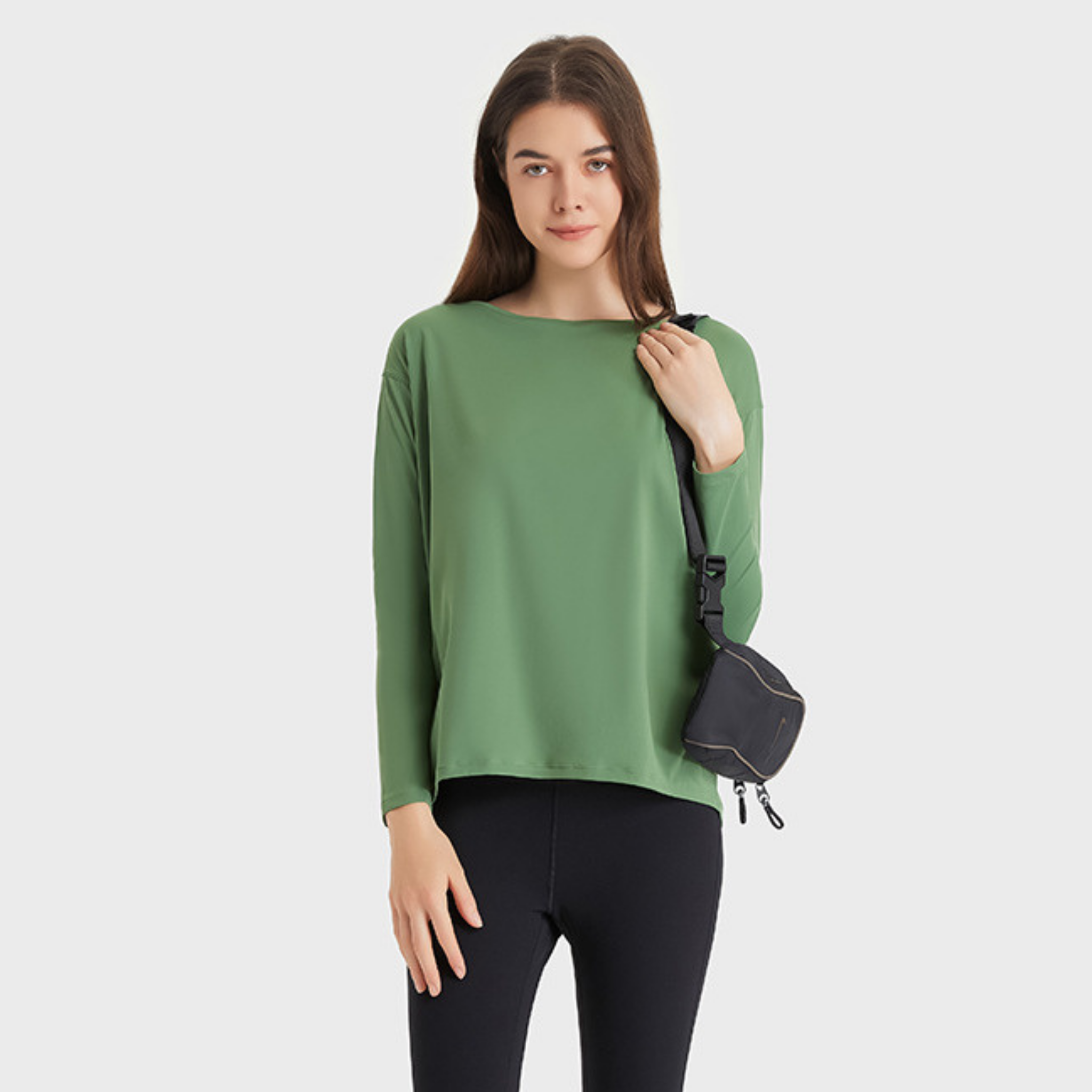 バックロングドレープトップス