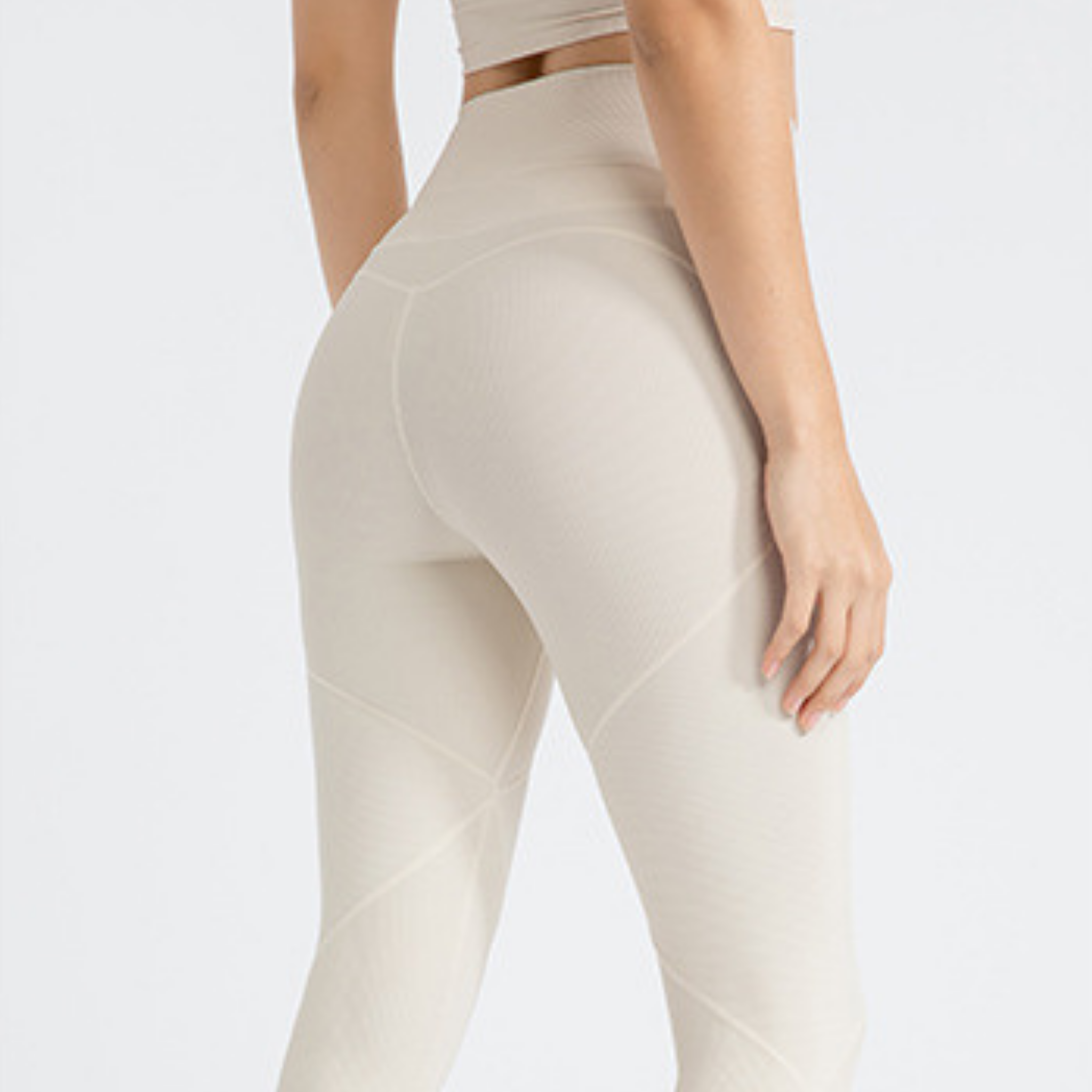 V字　ウエストクロス　ヒップアップ　レギンス